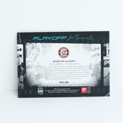 PM-06 - GSHC - JESSE PULJUJARVI - PLAYOFF MOMENTS BLUE - 10/25
