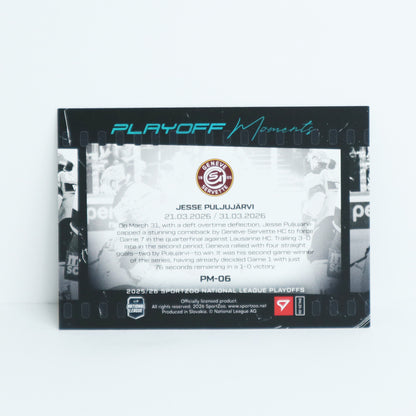 PM-06 - GSHC - JESSE PULJUJARVI - PLAYOFF MOMENTS BLUE - 11/25