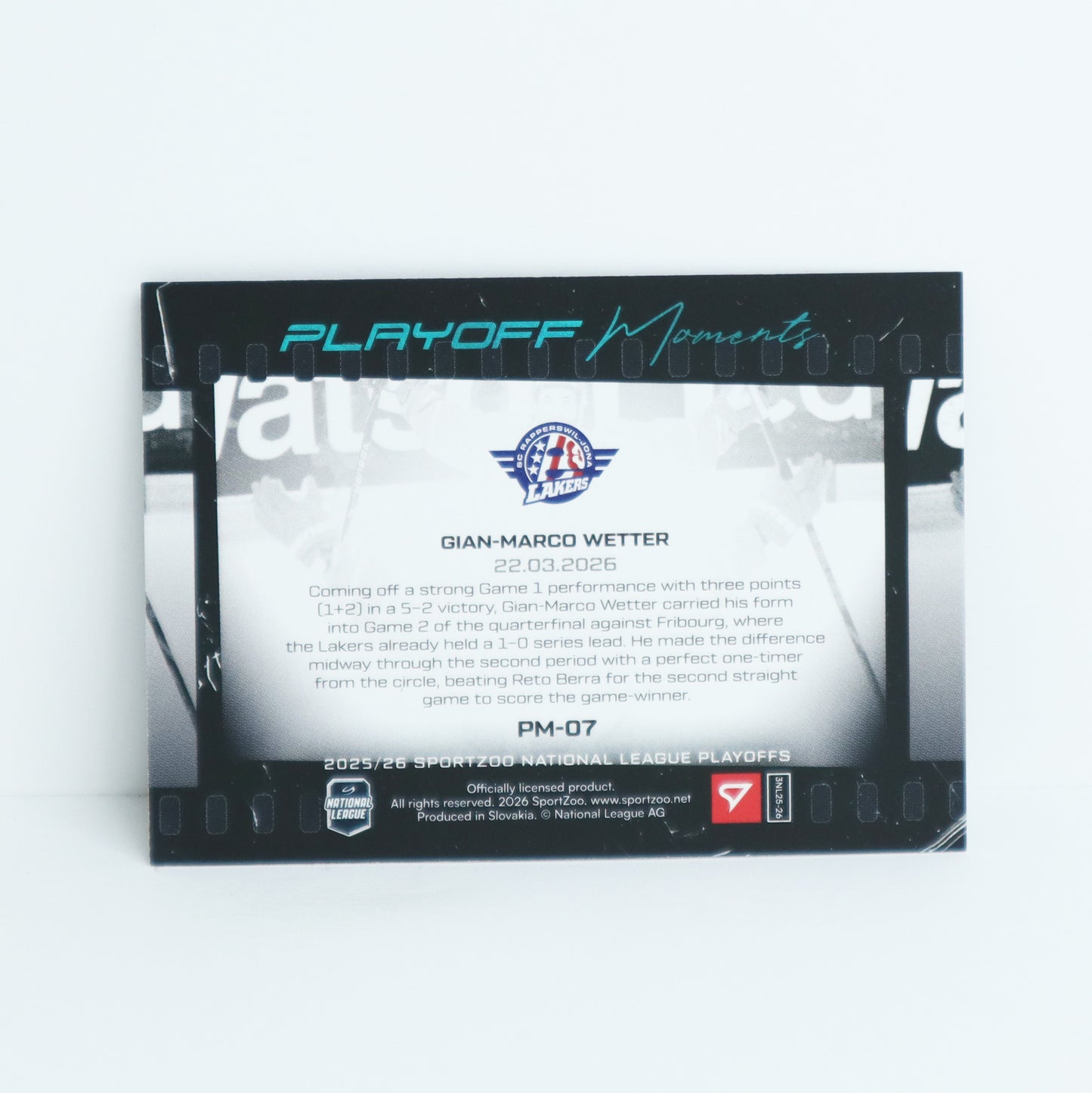 PM-07 - SCRJ - GIAN-MARCO WETTER - PLAYOFF MOMENTS BLUE - 25/25