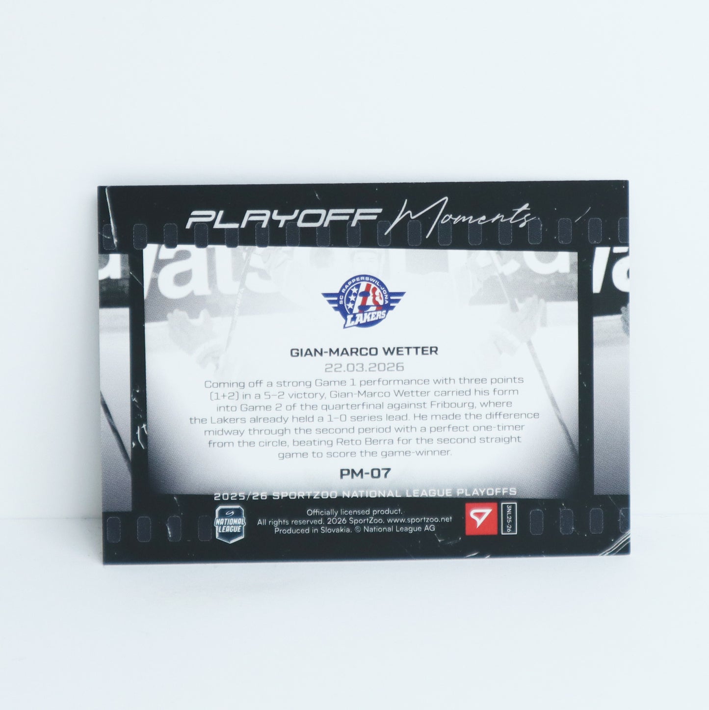 PM-07 - SCRJ - GIAN-MARCO WETTER - PLAYOFF MOMENTS BASE