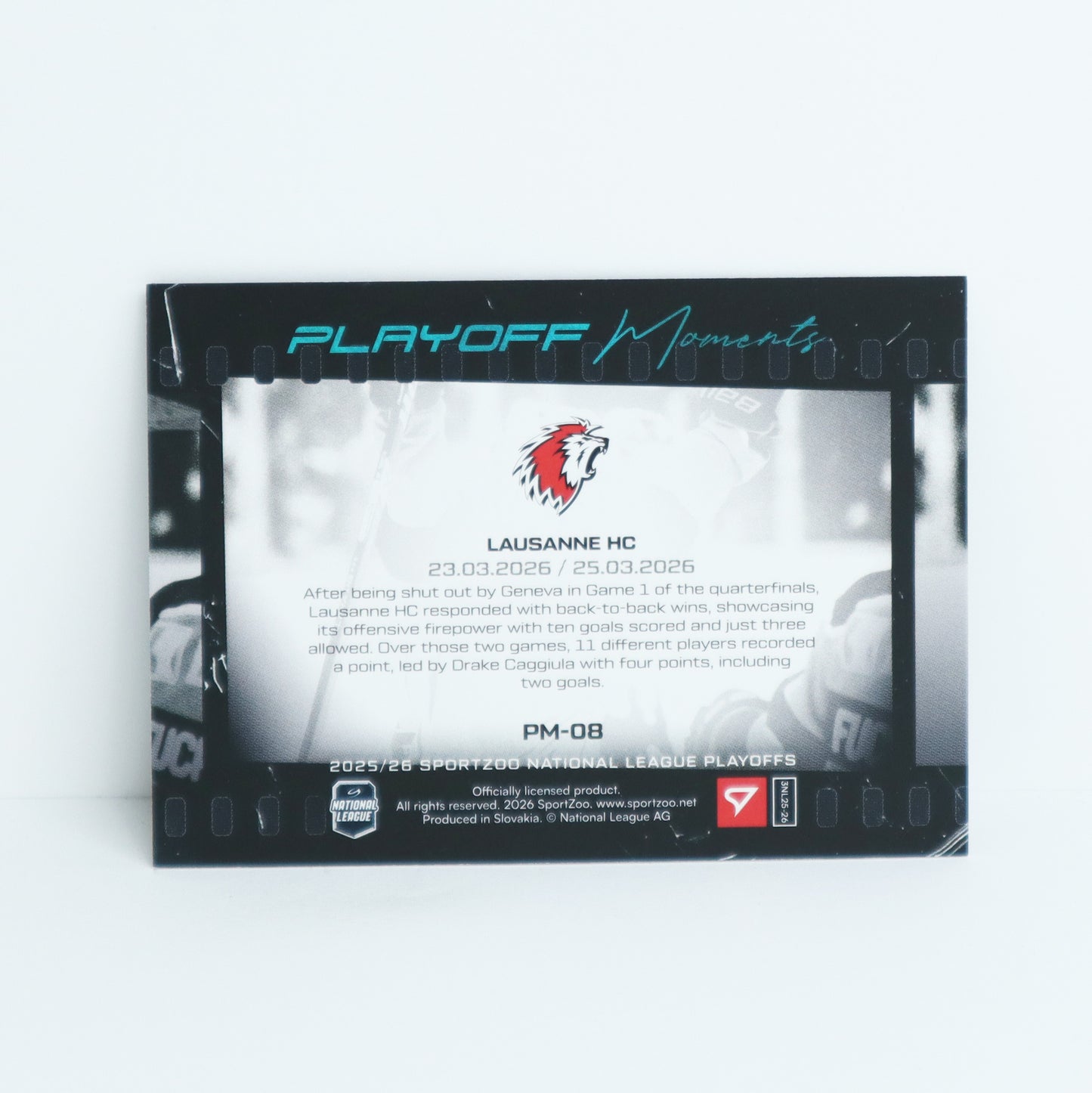 PM-08 - LHC - LAUSANNE HC - PLAYOFF MOMENTS BLUE - 12/25