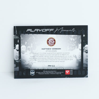 PM-11 - GSHC - MATTHEW VERBOON - PLAYOFF MOMENTS BASE