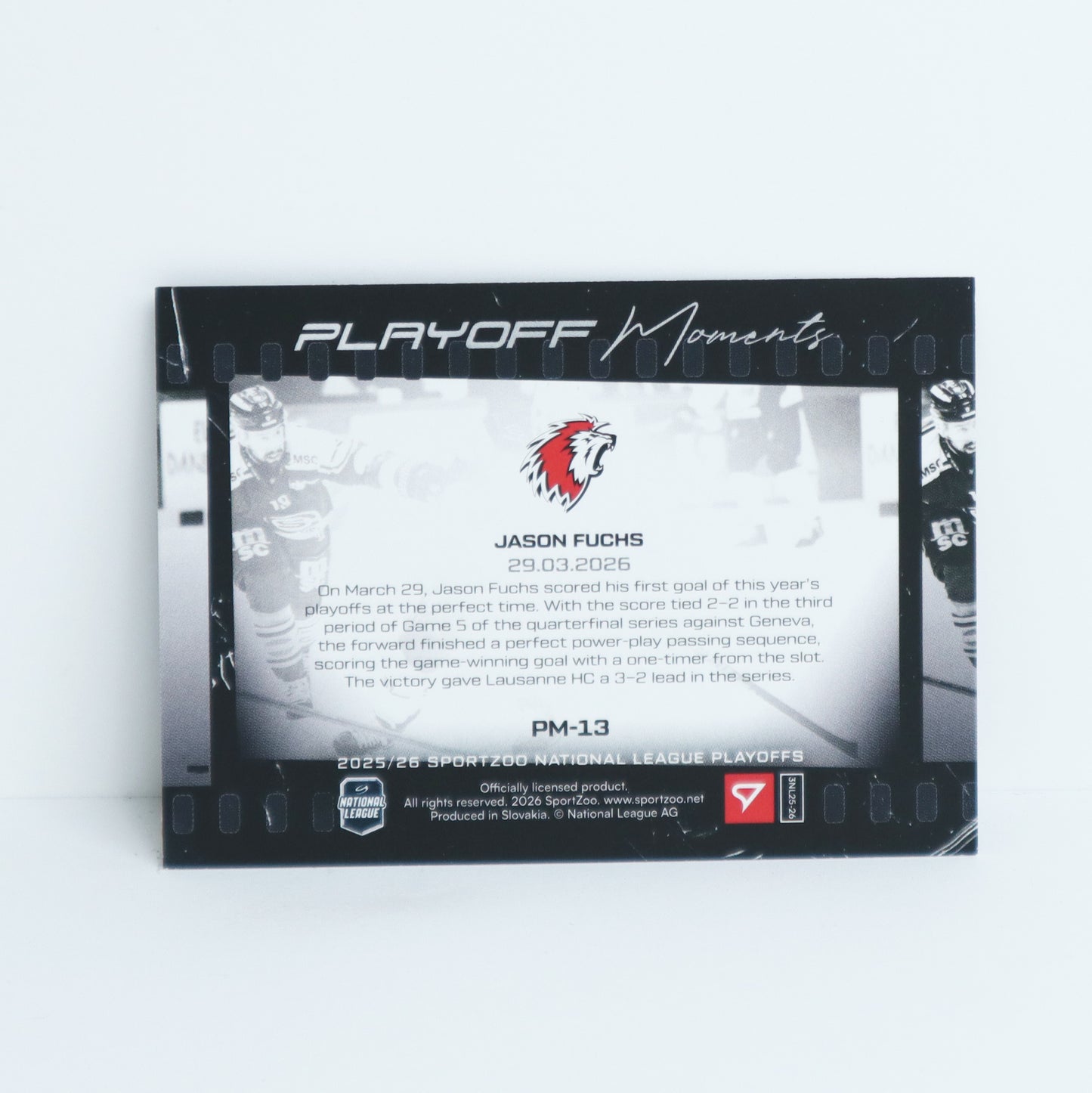 PM-13 - LHC - JASON FUCHS - PLAYOFF MOMENTS BASE