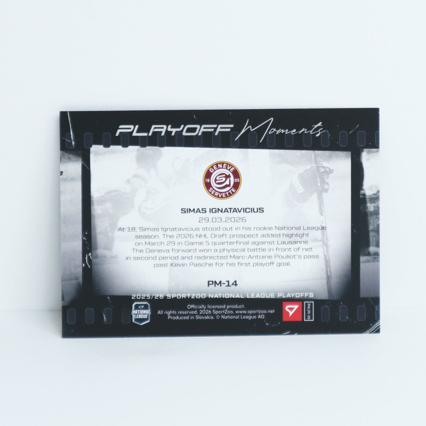 PM-14 - GSHC - SIMAS IGNATAVICIUS - PLAYOFF MOMENTS BASE