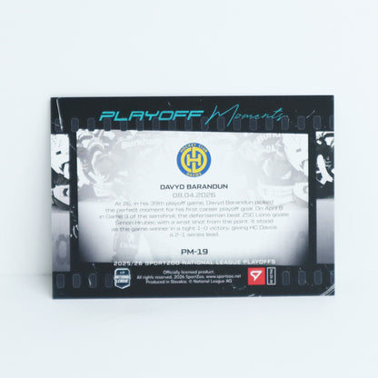 PM-19 - HCD - DAVYD BARANDUN - PLAYOFF MOMENTS BLUE - 17/25