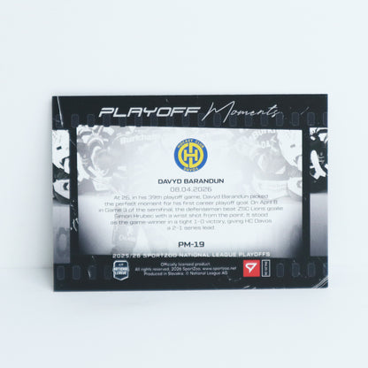 PM-19 - HCD - DAVYD BARANDUN - PLAYOFF MOMENTS BASE