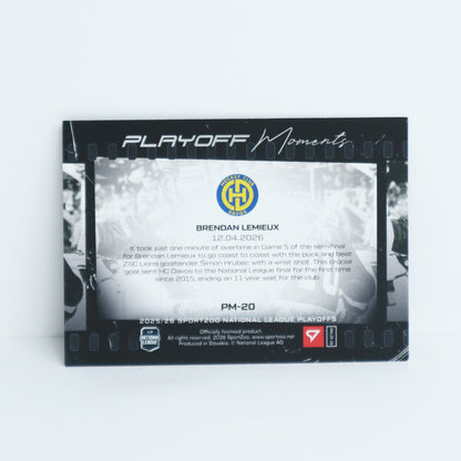 PM-20 - HCD - BRENDAN LEMIEUX - PLAYOFF MOMENTS BASE