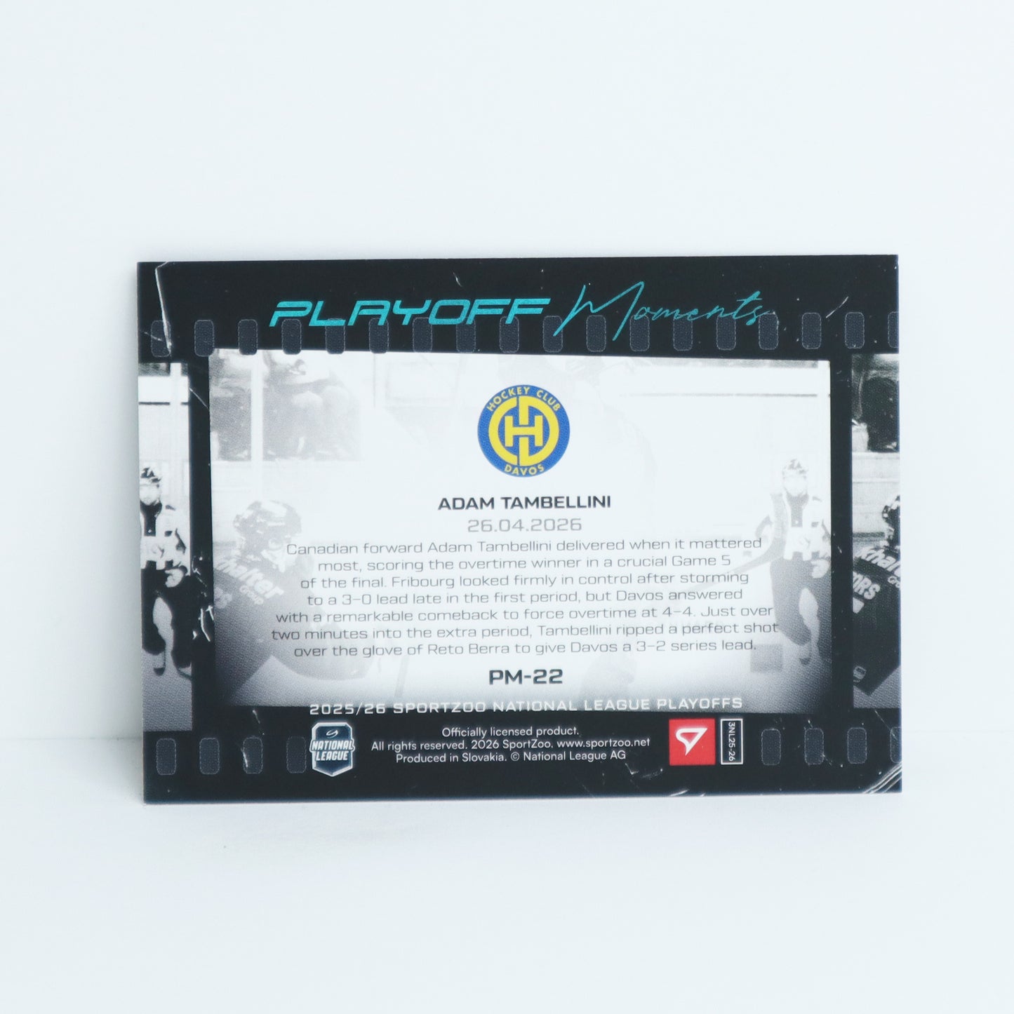PM-22 - HCD - ADAM TAMBELLINI - PLAYOFF MOMENTS BLUE - 05/25
