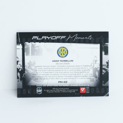 PM-22 - HCD - ADAM TAMBELLINI - PLAYOFF MOMENTS BASE