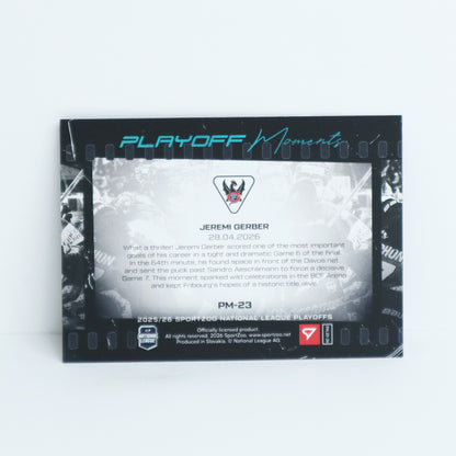 PM-23 - FRI - JEREMI GERBER - PLAYOFF MOMENTS BLUE - 17/25