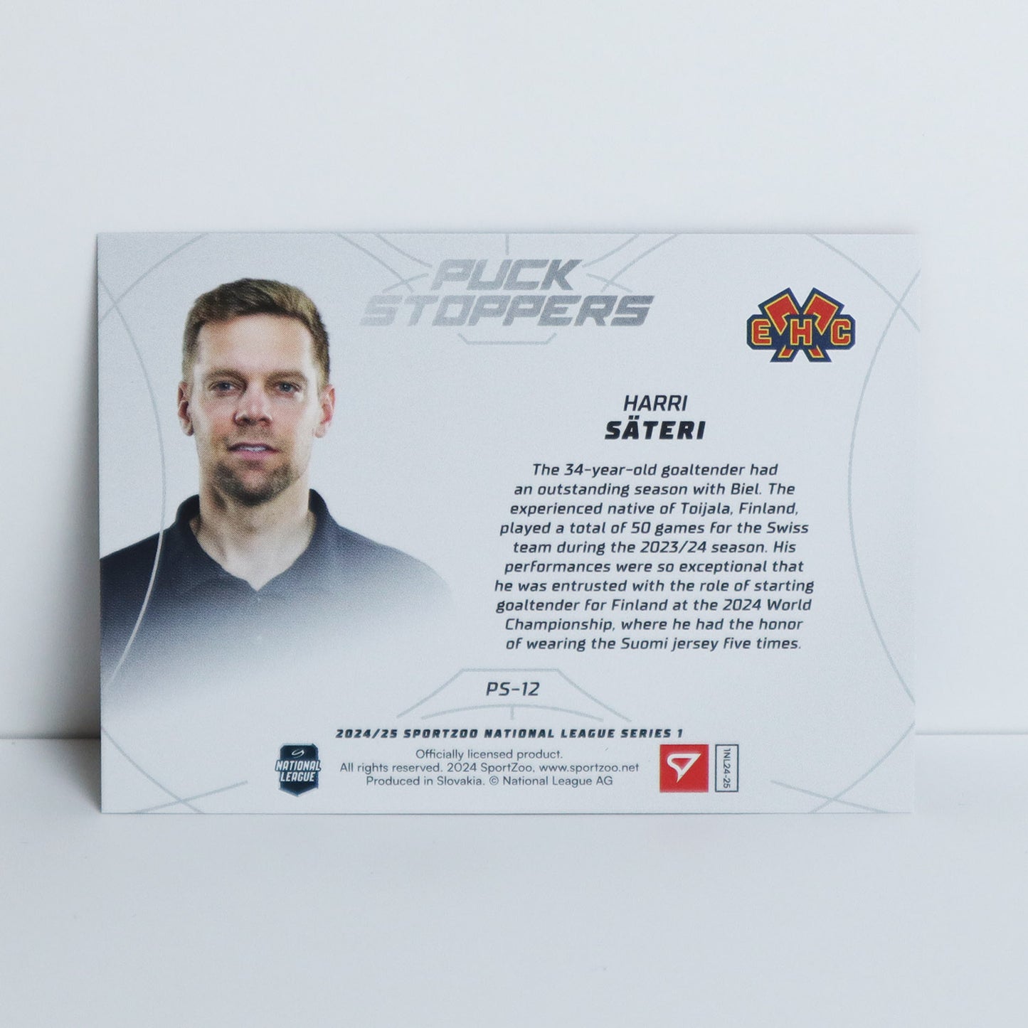 PS-12 - EHCB - HARRI SATERI - PUCK STOPPERS BASE
