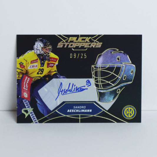 PSS-SA - HCD - S. AESCHLIMANN - PUCK STOPPERS GOLD AUTO - 09/25