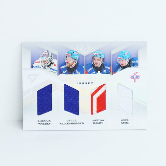 QRJ-EHCK - EHC KLOTEN - QUAD RELICS SILVER JERSEY - 13/15