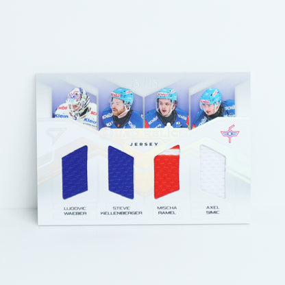 QRJ-EHCK - EHC KLOTEN - QUAD RELICS SILVER JERSEY - 15/15