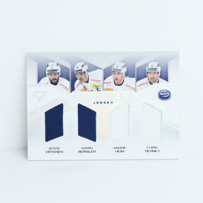 QRJ-HCAP - HC AMBRI PIOTTA - QUAD RELICS SILVER JERSEY - 01/15