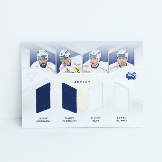 QRJ-HCAP - HC AMBRI PIOTTA - QUAD RELICS SILVER JERSEY - 01/15