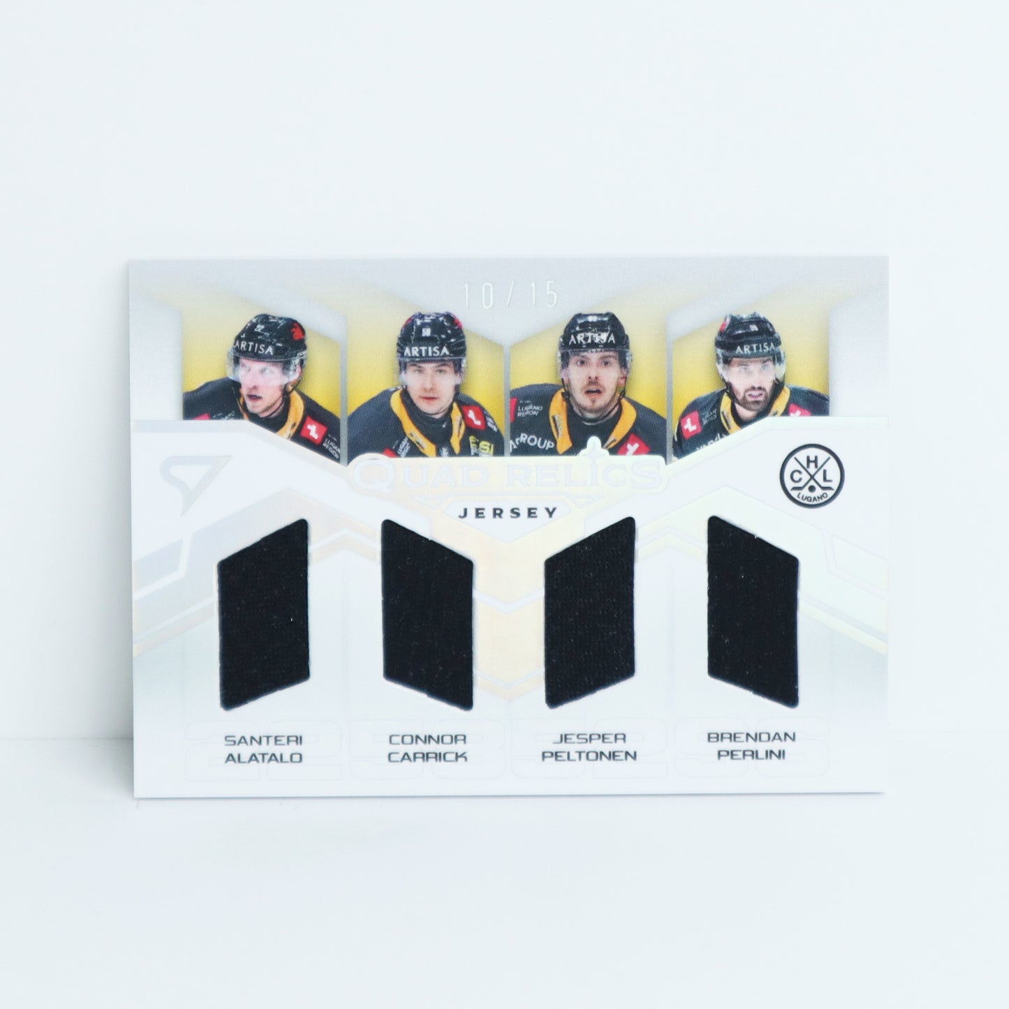 QRJ-HCL - HC LUGANO - QUAD RELICS SILVER JERSEY - 10/15