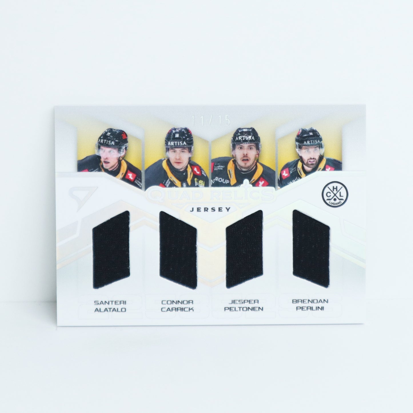 QRJ-HCL - HC LUGANO - QUAD RELICS SILVER JERSEY - 11/15