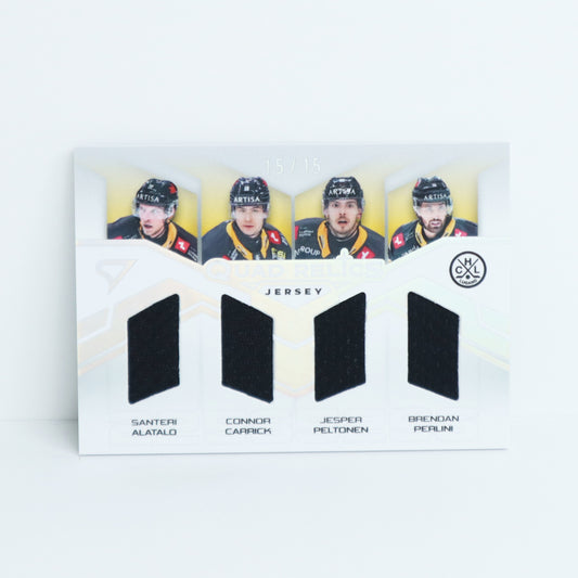QRJ-HCL - HC LUGANO - QUAD RELICS SILVER JERSEY - 15/15
