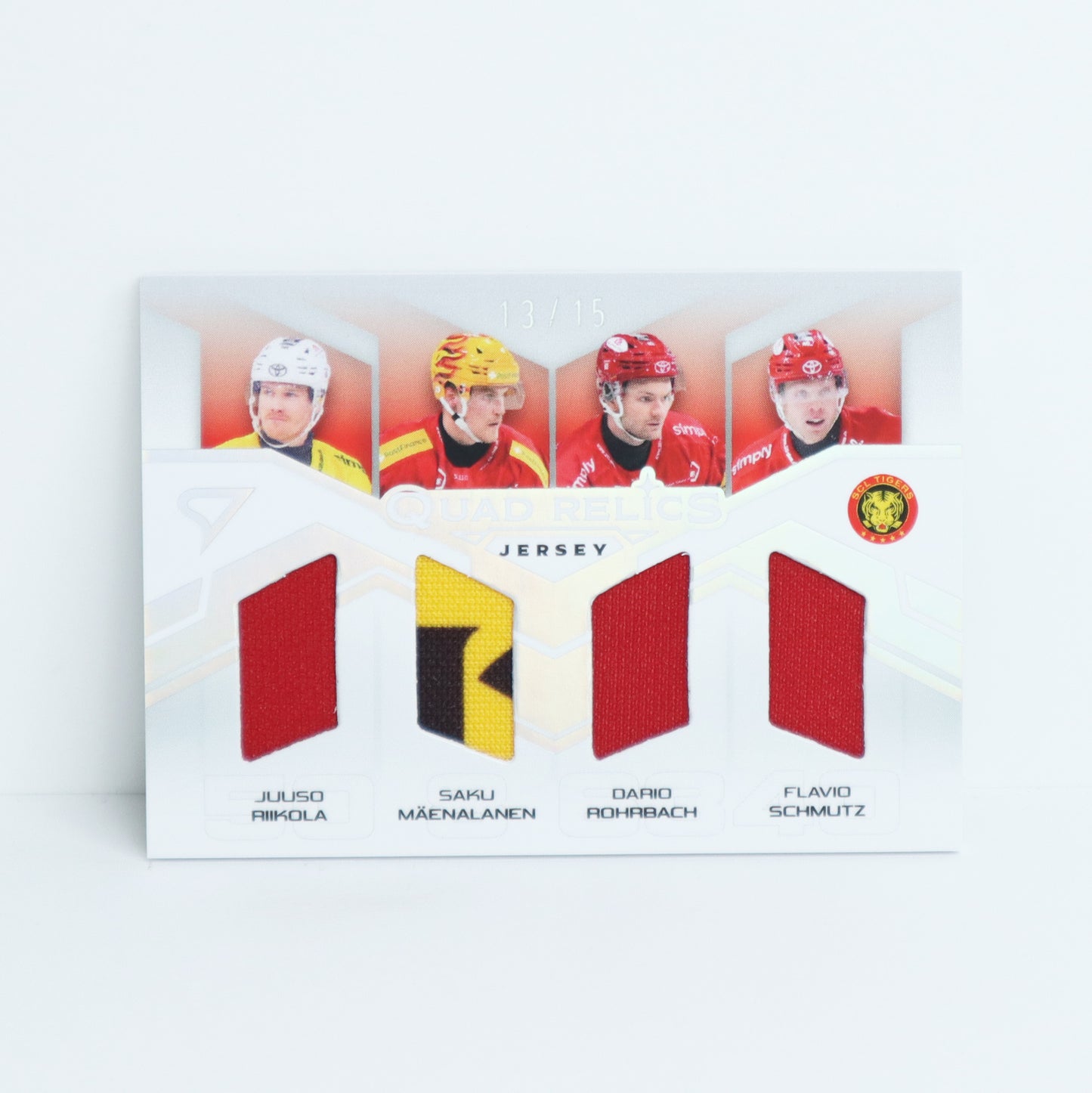 QRJ-SCL - SCL TIGERS - QUAD RELICS SILVER JERSEY - 13/15