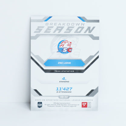 SB-02 - ZSC - YANNICK WEBER - SEASON BREAKDOWN
