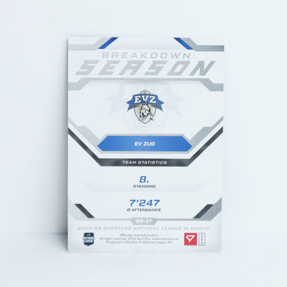 SB-17 - EVZ - TOMAS TATAR - SEASON BREAKDOWN