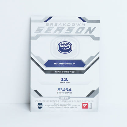 SB-26 - HCAP - GILLES SENN - SEASON BREAKDOWN