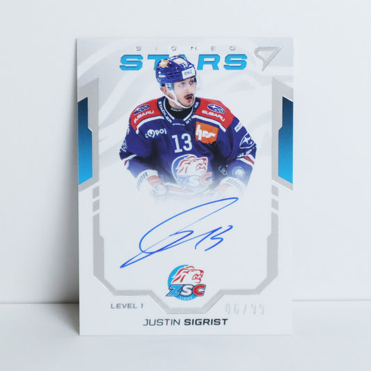 SL1-JS - ZSC - JUSTIN SIGRIST - SIGNED STARS LEVEL 1 - 06/99