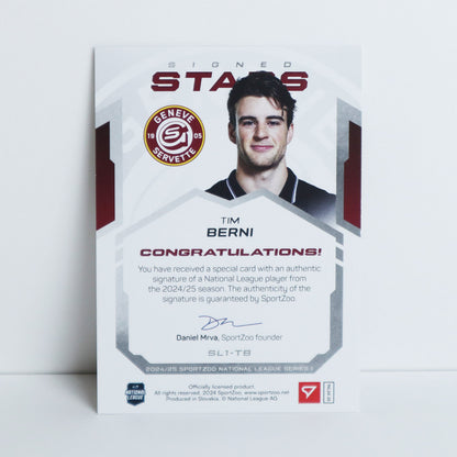 SL1-TB - GSHC - TIM BERNI - SIGNED STARS LEVEL 1 - 44/99