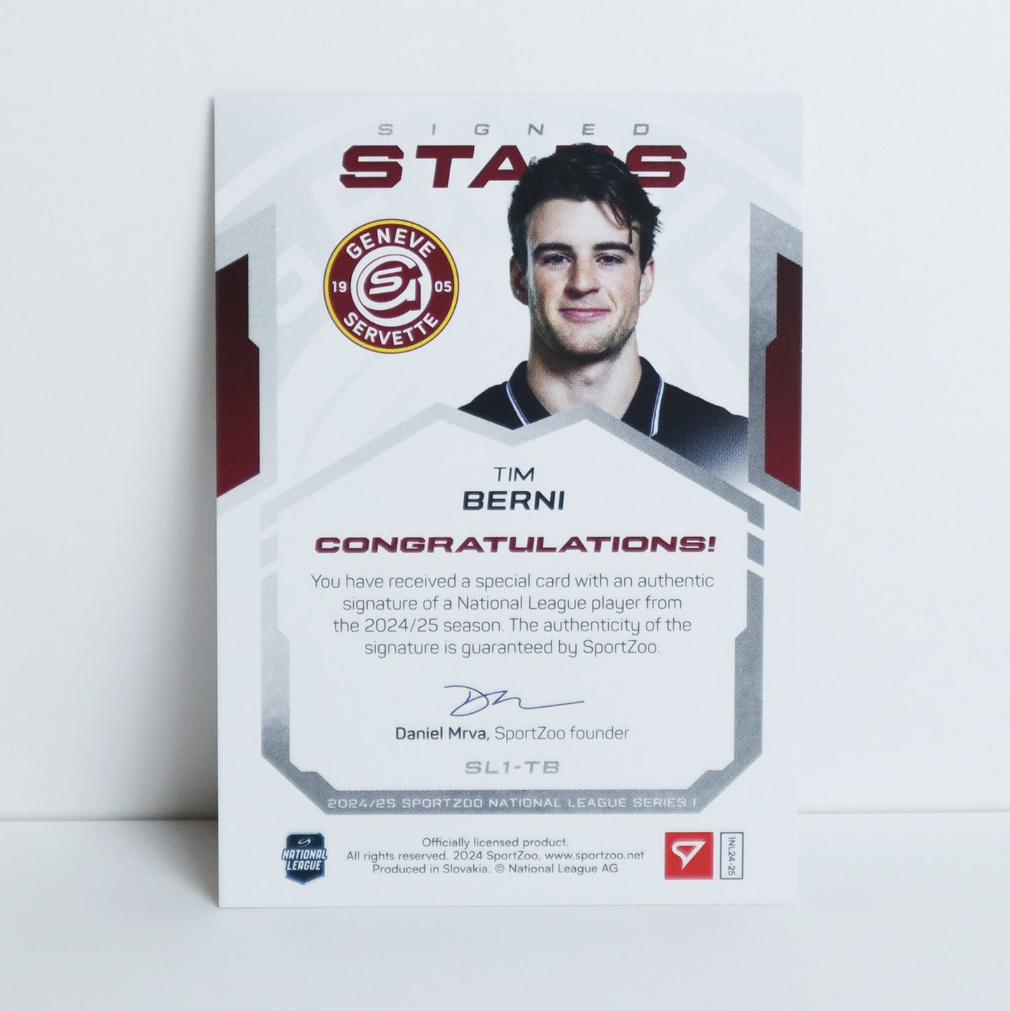 SL1-TB - GSHC - TIM BERNI - SIGNED STARS LEVEL 1 - 88/99