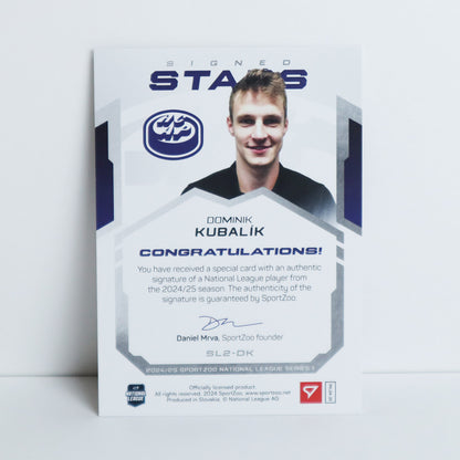 SL2-DK - HCAP - DOMINIK KUBALIK - SIGNED STARS LEVEL 2 - 28/69