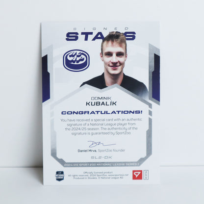 SL2-DK - HCAP - DOMINIK KUBALIK - SIGNED STARS LEVEL 2 - 37/69