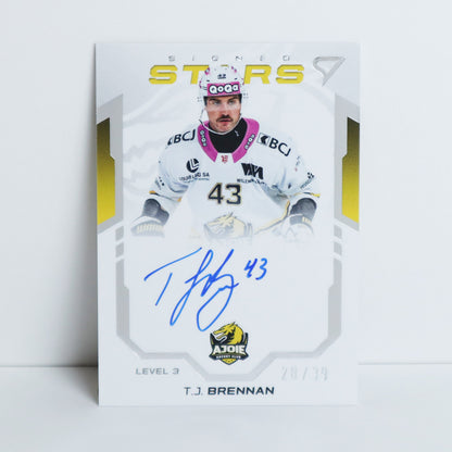 SL3-TB - HCA - T.J. BRENNAN - SIGNED STARS LEVEL 3 - 28/39