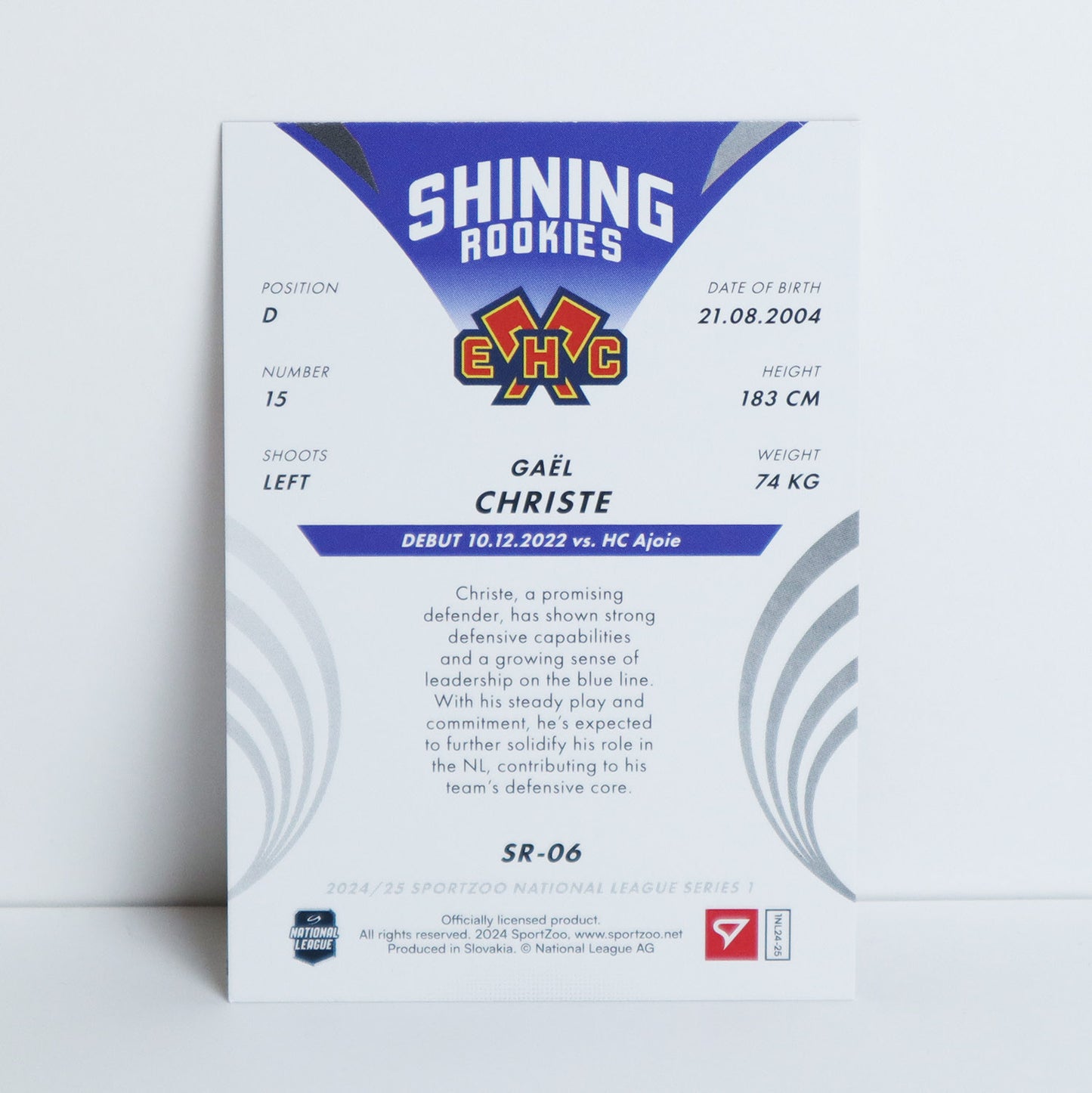 SR-06 - EHCB - GAEL CHRISTE - SHINING ROOKIES COPPER - 01/69