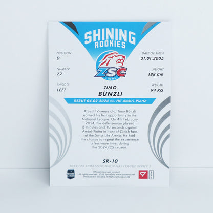SR-10 - ZSC - TIMO BUNZLI - SHINING ROOKIES COPPER - 63/69