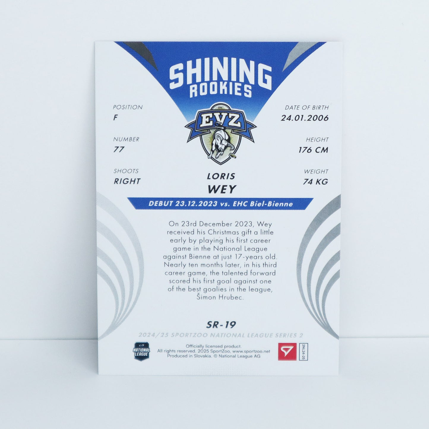 SR-19 - EVZ - LORIS WEY - SHINING ROOKIES COPPER - 54/69