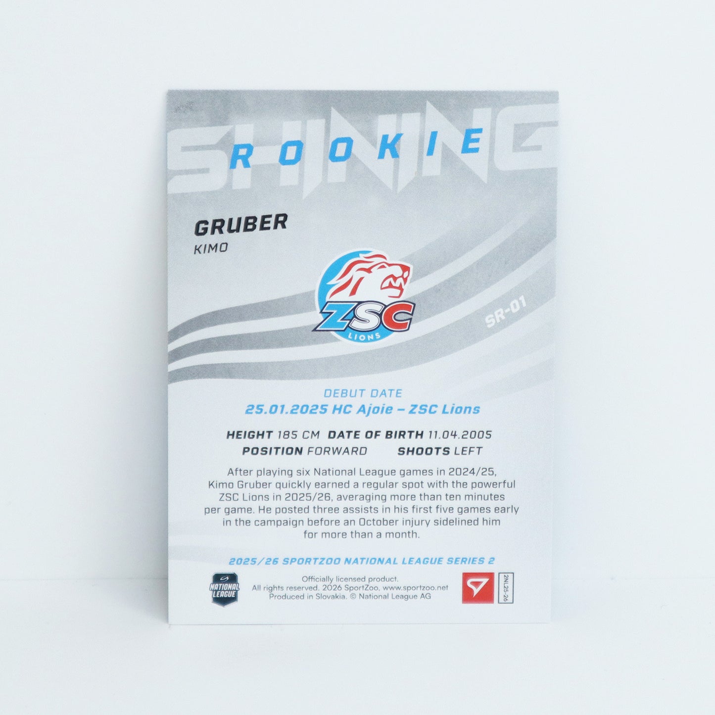 SR-01 - ZSC - KIMO GRUBER - SHINING ROOKIES GOLD - 23/69