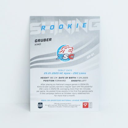 SR-01 - ZSC - KIMO GRUBER - SHINING ROOKIES GOLD - 23/69
