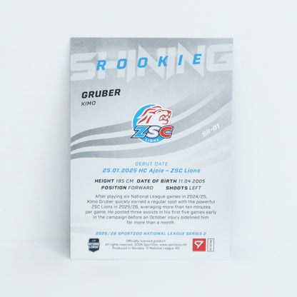 SR-01 - ZSC - KIMO GRUBER - SHINING ROOKIES GOLD - 26/69