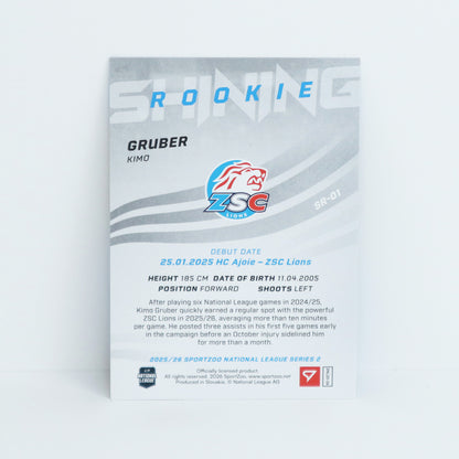 SR-01 - ZSC - KIMO GRUBER - SHINING ROOKIES GOLD - 58/69