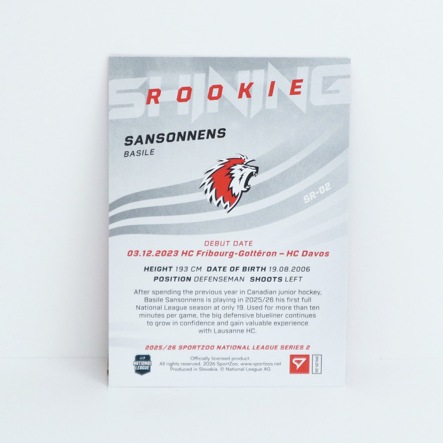 SR-02 - LHC - BASILE SANSONNENS - SHINING ROOKIES BASE