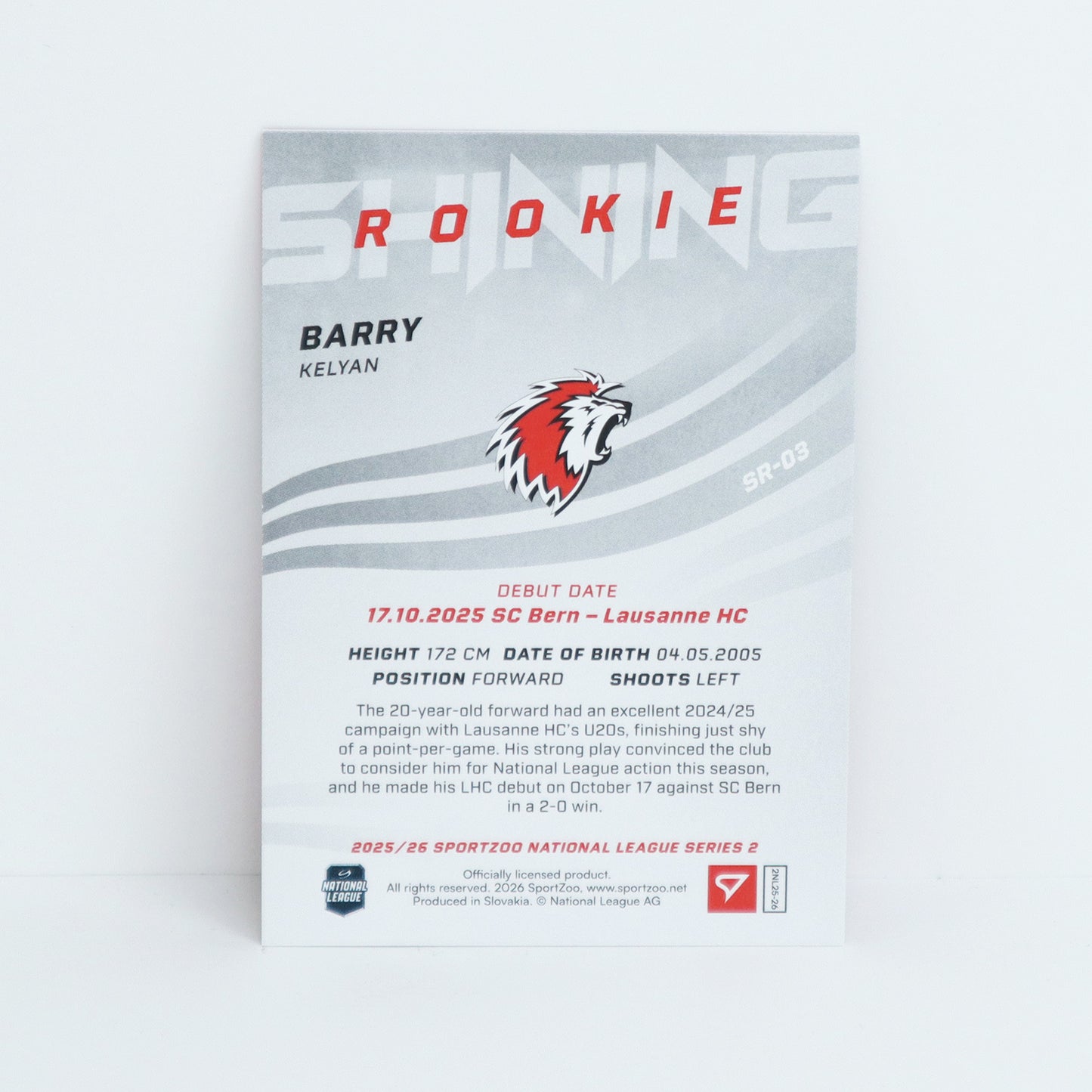 SR-03 - LHC - KELYAN BARRY - SHINING ROOKIES BASE
