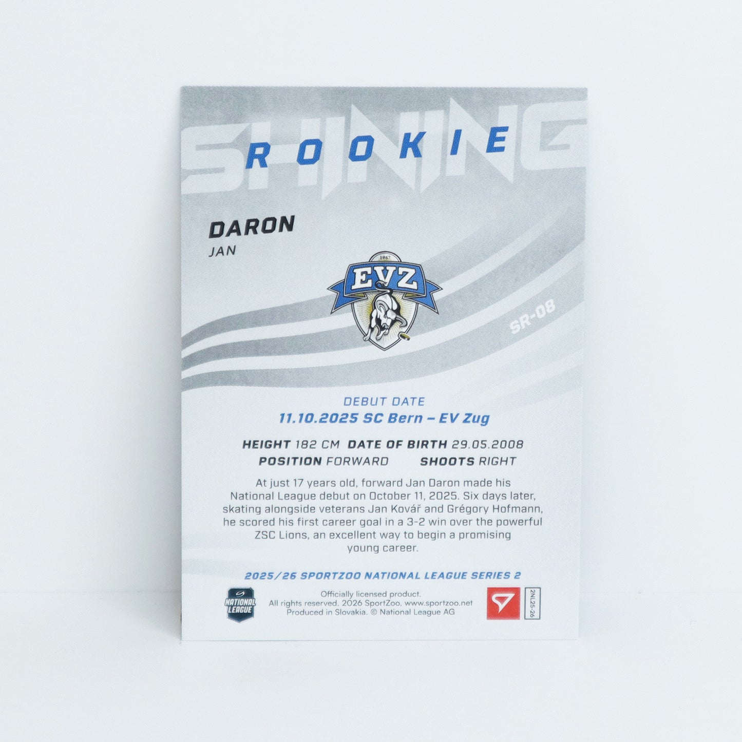 SR-08 - EVZ - JAN DARON - SHINING ROOKIES GOLD - 46/69
