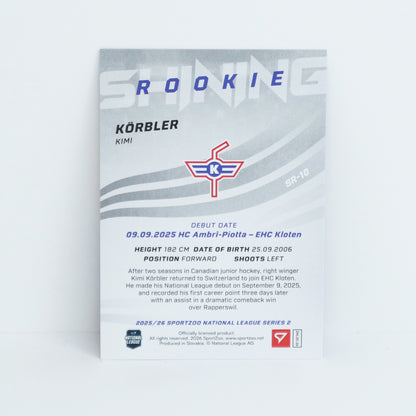 SR-10 - EHCK - KIMI KORBLER - SHINING ROOKIES GOLD - 46/69