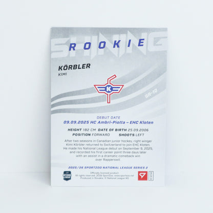 SR-10 - EHCK - KIMI KORBLER - SHINING ROOKIES BASE