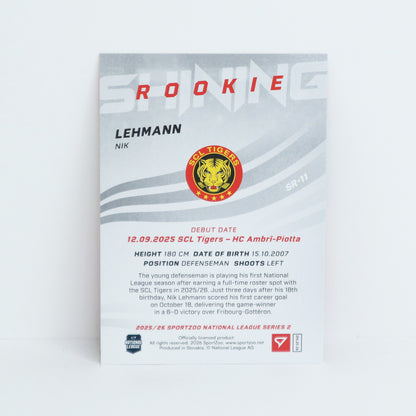SR-11 - SCL - NIK LEHMANN - SHINING ROOKIES GOLD - 30/69