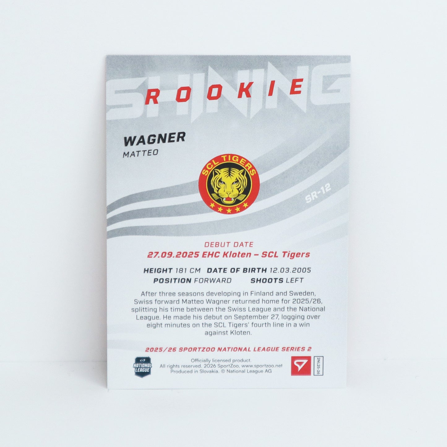 SR-12 - SCL - MATTEO WAGNER - SHINING ROOKIES GOLD - 35/69