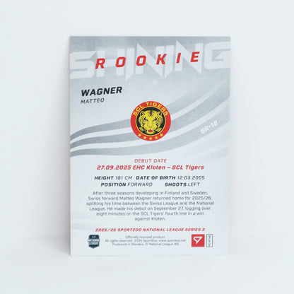 SR-12 - SCL - MATTEO WAGNER - SHINING ROOKIES GOLD - 35/69