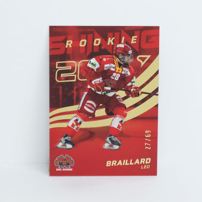 SR-16 - EHCB - LEO BRAILLARD - SHINING ROOKIES GOLD - 27/69