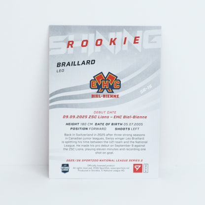 SR-16 - EHCB - LEO BRAILLARD - SHINING ROOKIES BASE
